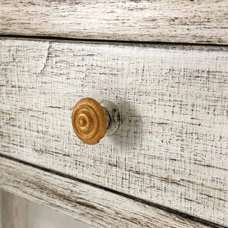 Handgjord skrivbord i massivt trä med 4 lådor tillverkade i Italien - Amela Viadurini