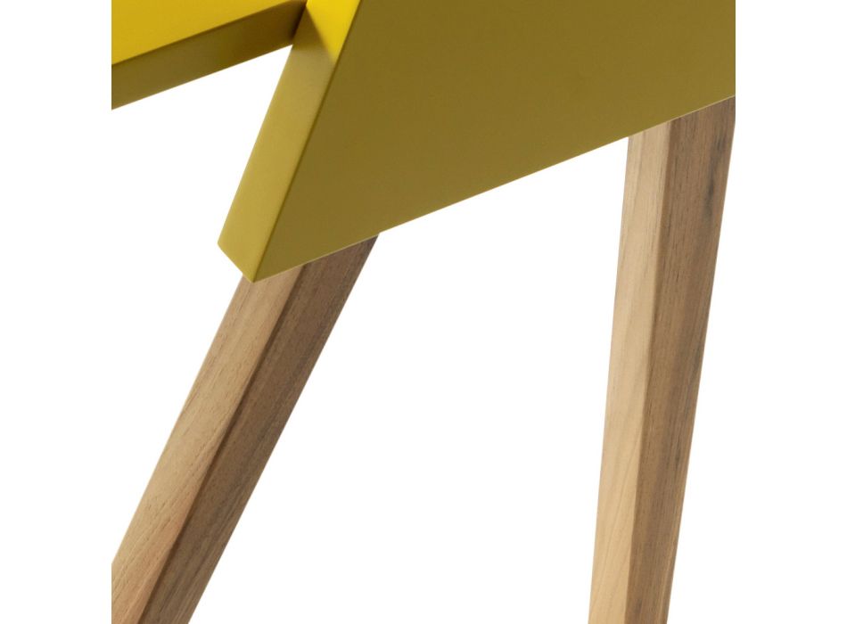 Design flerlagers trä skrivbord Grilli Hemingway gjorde Italien Viadurini