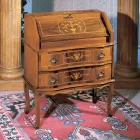 Klassiskt träskrivbord med flik och lådor Tillverkat i Italien - Elegant Viadurini