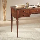 Skrivbord med 5 lådor i massivt trä Tillverkat i Italien - Fontus Viadurini