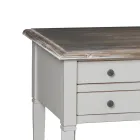 Skrivbord med 5 lådor i massivt trä Tillverkat i Italien - Fontus Viadurini