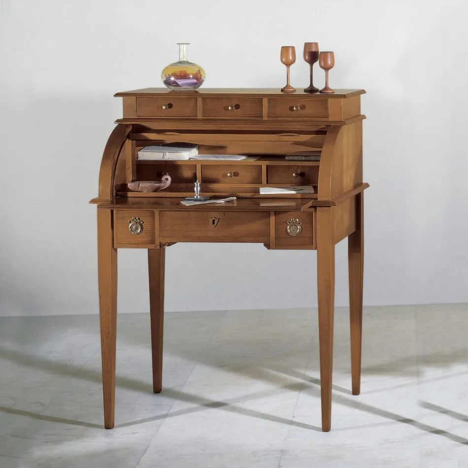 Skrivbord med 6 externa lådor, 3 invändiga lådor och 1 fack tillverkat i Italien - Marte Viadurini