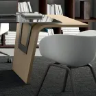 Skrivbord med glasskiva Andrea Stramigioli - Frafalla Viadurini