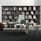 Skrivbord med glasskiva Andrea Stramigioli - Frafalla Viadurini