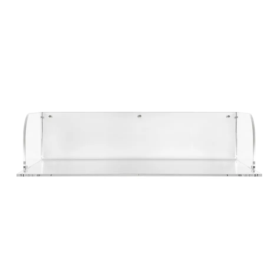 Otilia väggskrivbord i plexiglas med minimalistisk design, tillverkat i Italien Viadurini