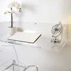 Otilia väggskrivbord i plexiglas med minimalistisk design, tillverkat i Italien Viadurini