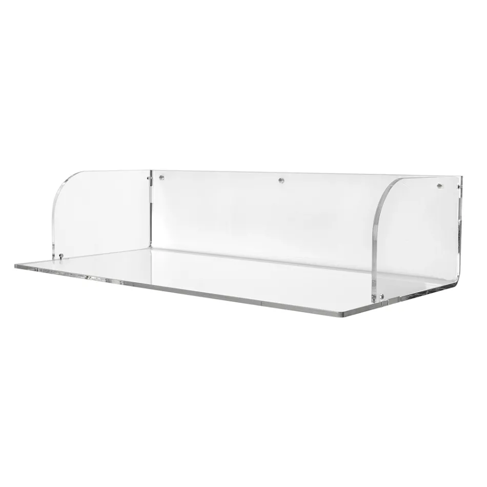 Otilia väggskrivbord i plexiglas med minimalistisk design, tillverkat i Italien Viadurini