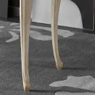 Lyxigt träbord med 5 lådor i vardagsrummet tillverkat i Italien - Caligola Viadurini