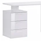 Kantigt kontorsbord i melaminträ 2 ytbehandlingar - Analuisa Viadurini