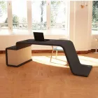 Kontorsbord med trä byrå tillverkad i Italien, Terralba Viadurini