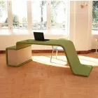 Kontorsbord med trä byrå tillverkad i Italien, Terralba Viadurini