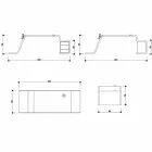 Kontorsbord med trä byrå tillverkad i Italien, Terralba Viadurini