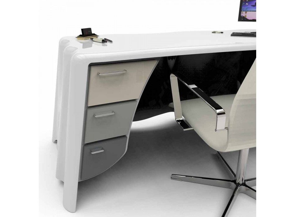Modernt design skrivbord Tyg, tillverkat i Italien Viadurini