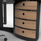 Design skrivbord med lådor gjorda i Italien, Milazzo Viadurini