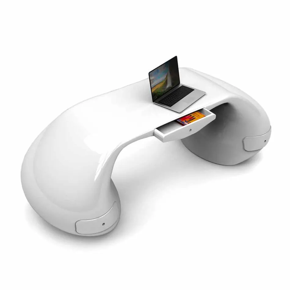 Modernt design skrivbord tillverkat i Italien, Telese Viadurini