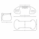 Modernt design skrivbord tillverkat i Italien, Telese Viadurini