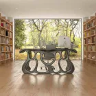 Modernt design skrivbord producerat i Italien, Mirto Viadurini