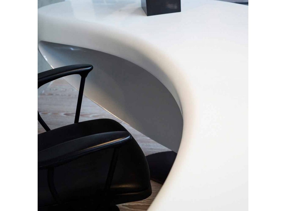 Modernt design skrivbord Boomerang gjord i Italien Viadurini