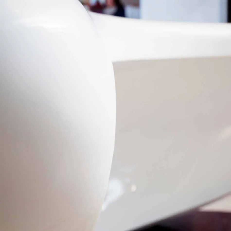 Modernt design skrivbord Boomerang gjord i Italien Viadurini