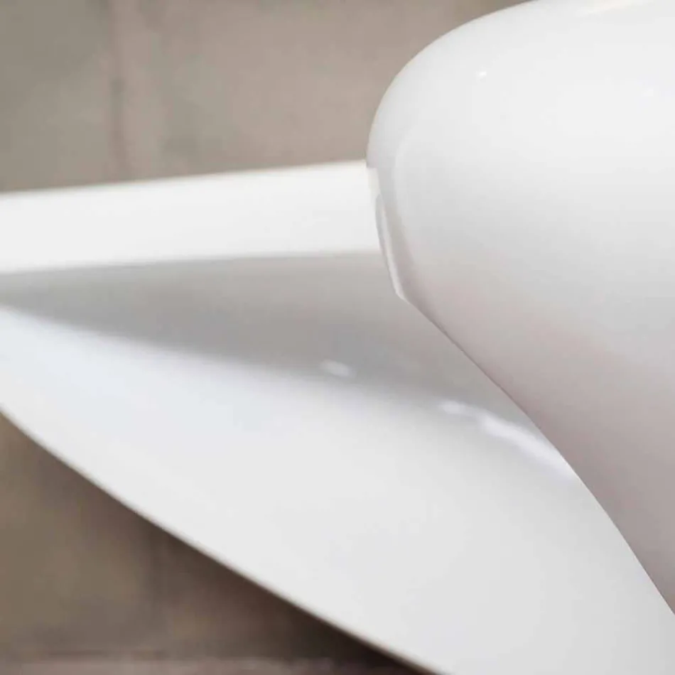 Modernt design skrivbord Boomerang gjord i Italien Viadurini