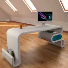 Modern Design Desk Flex Made i Italien Viadurini