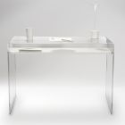 Transparent plexiglasbord med designhylla - Carducci Viadurini