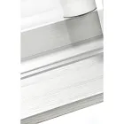 Transparent plexiglasbord med designhylla - Carducci Viadurini