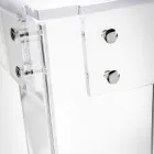 Transparent plexiglas skrivbord modern design tillverkad i Italien - Vichy Viadurini