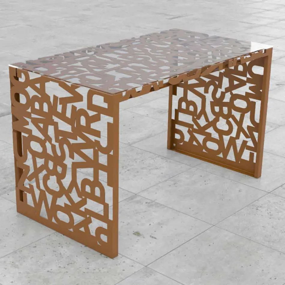 Desk Kattedra Letters &quot;Ett vattenfall&quot; 120x65x75 Mabele Viadurini