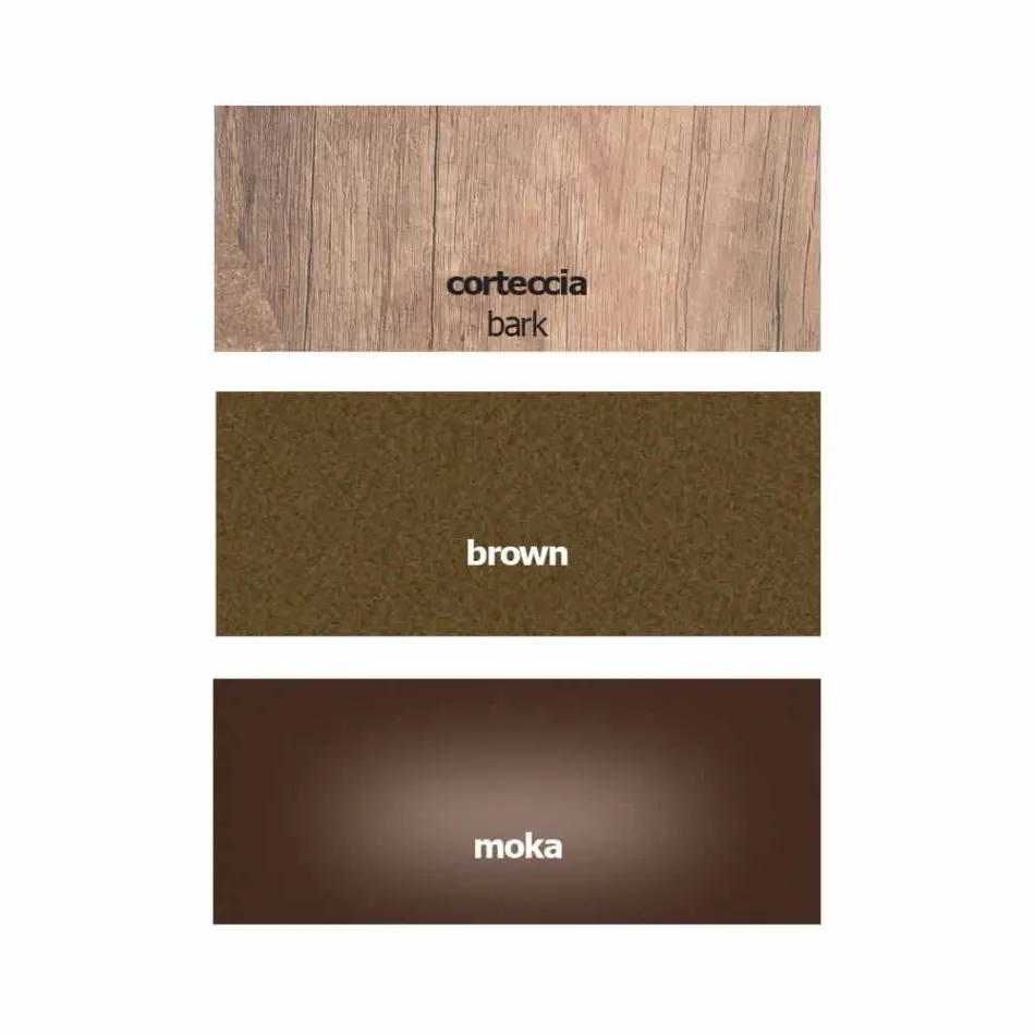 Modernt skrivbord i metall och melamin med låda tillverkad i Italien - Iridio Viadurini