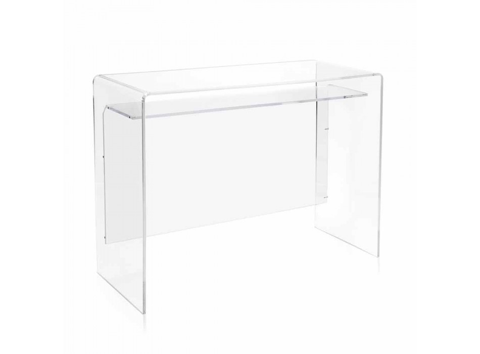 Moderna skrivbord i transparent plexiglas tillverkad i Italien, Barga Viadurini