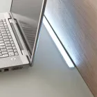 Upphängt skrivbord i kristall med metallkonstruktion tillverkad i Italien - kisel Viadurini