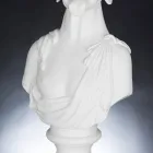 Vit handgjord keramisk skulptur 100 % tillverkad i Italien Fabas 1 Viadurini