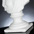 Vit handgjord keramisk skulptur 100 % tillverkad i Italien Fabas 1 Viadurini