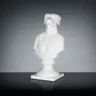 Vit handgjord keramisk skulptur 100% Made in Italy Fabas 1 Viadurini