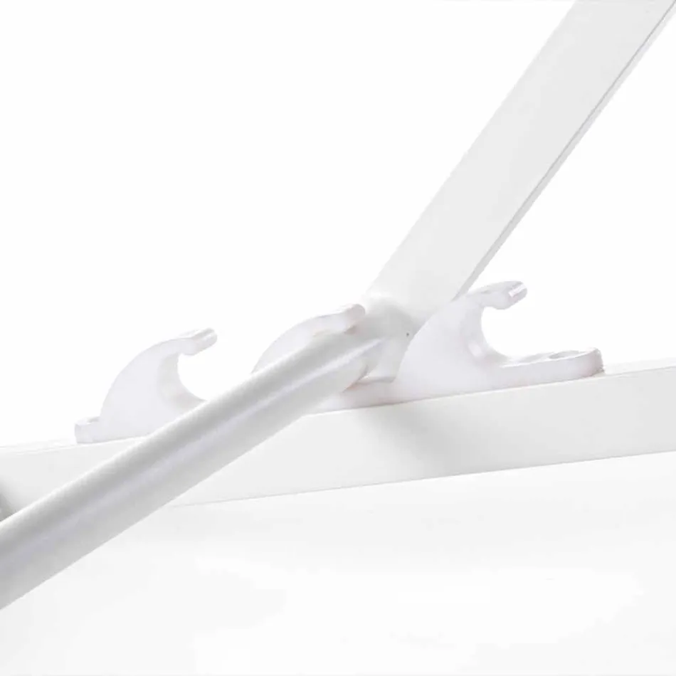 Solstol utomhus i aluminium med sittplats i textilene, 4 delar - Kailua Viadurini