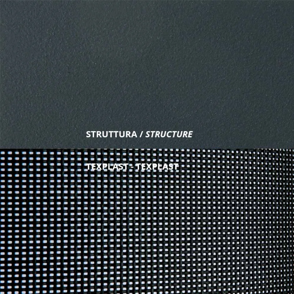 Hopfällbar trädgårdsstol i galvaniserat stål Made in Italy 2 delar - Hobbit Viadurini