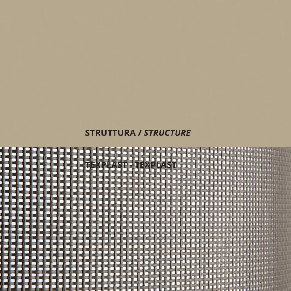 Hopfällbar trädgårdsstol i galvaniserat stål Made in Italy 2 delar - Hobbit Viadurini