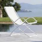 Hopfällbar trädgårdsstol i galvaniserat stål Made in Italy 2 delar - Hobbit Viadurini