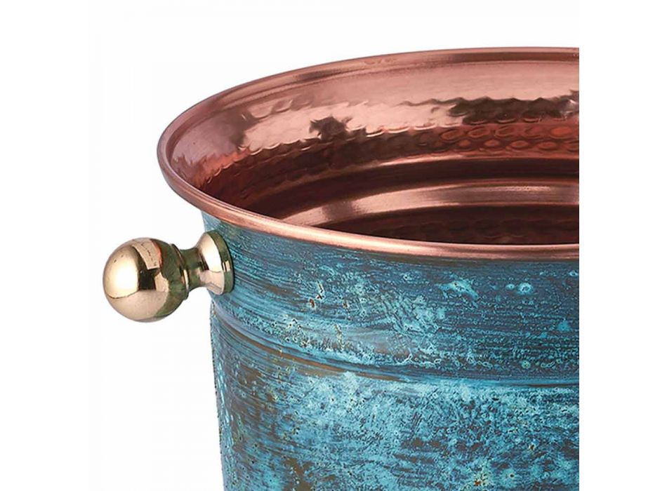 Ice Bucket Wine Design i polerad koppar eller grön 20 cm - Gennarino Viadurini