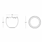 Ice bucket Kalimera Slide vit ljus gjord i Italien Viadurini