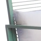 Utomhusgungstol i aluminium med vadderad kudde - Brontolo Viadurini