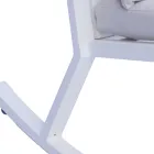 Utomhusgungstol i aluminium med vadderad kudde - Brontolo Viadurini