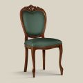 Klassisk stol i valnöt eller guldklädd trä tillverkad i Italien - Imperator