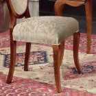 Klassisk stol Trä och tyg med eller utan armstöd Tillverkad i Italien - Ellie Viadurini