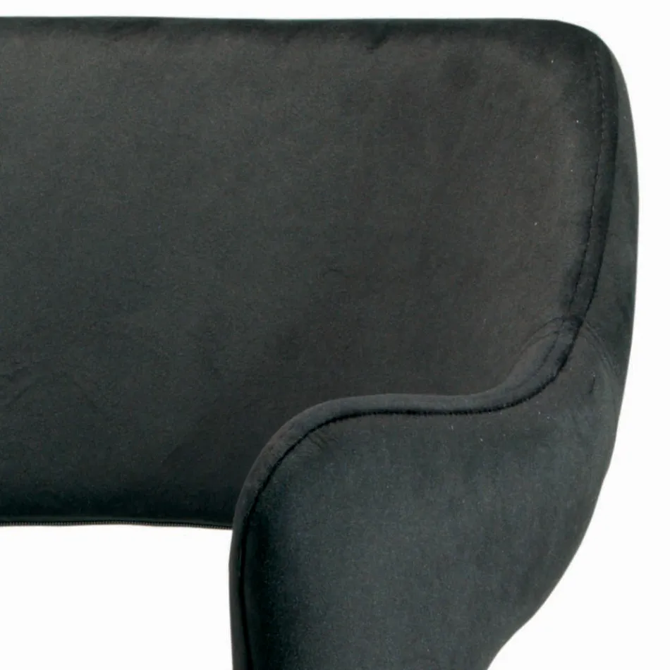 Stol med armstöd helt stoppade och stålben - Ravenna Viadurini