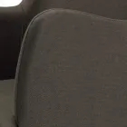 Stol med armstöd med träben och vadderad sits Tillverkad i Italien - Bari Viadurini