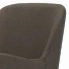 Stol med armstöd med träben och vadderad sits Tillverkad i Italien - Bari Viadurini