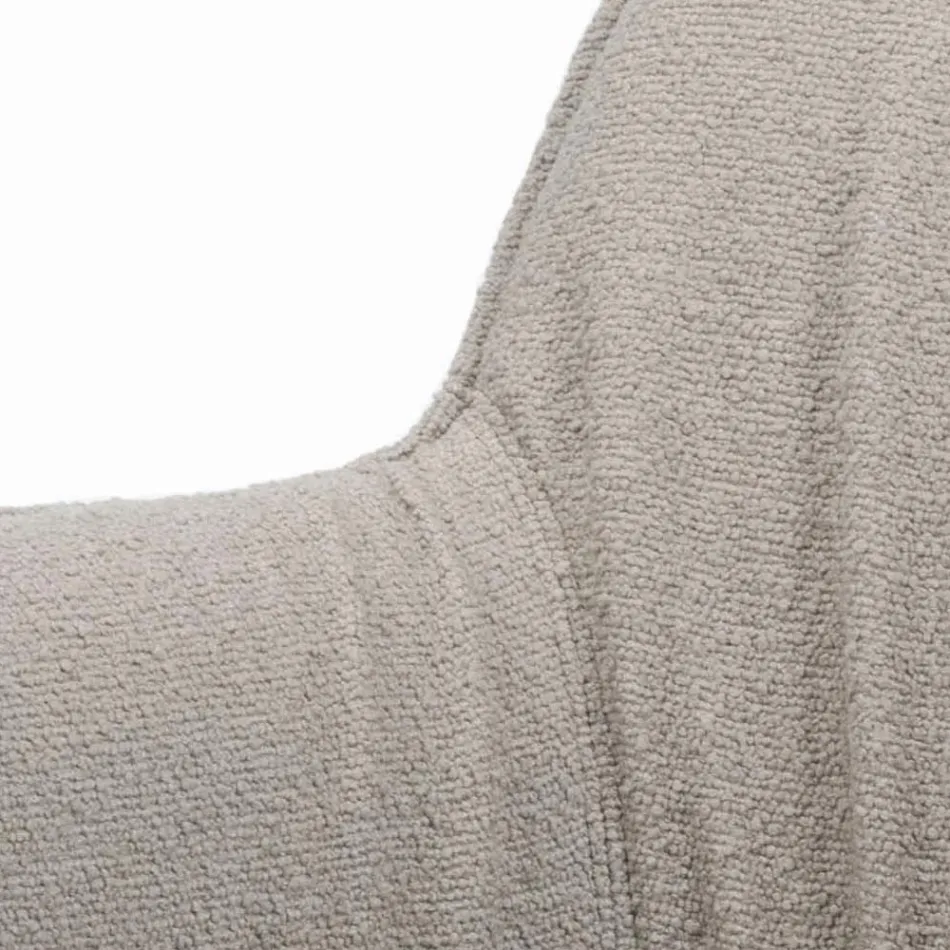 Stol med armstöd med stoppad sits och stålben Tillverkad i Italien - Ascoli Viadurini