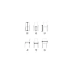 Stol med armstöd klädda i elfenbensläder Tillverkad i Italien - Skal Viadurini